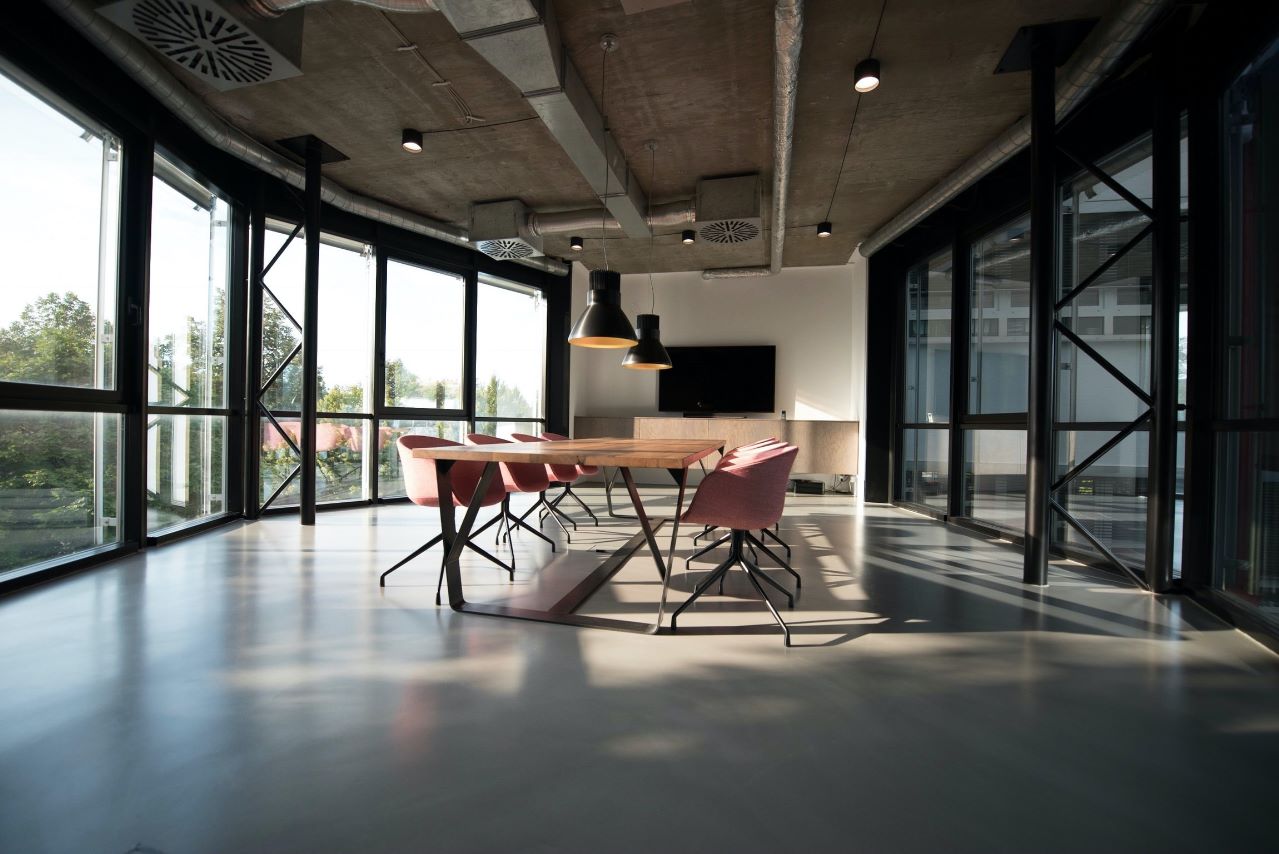 This image is an classic example of how intrasqaure design & decore LLP are suitable for your commercial office space interior makeover.